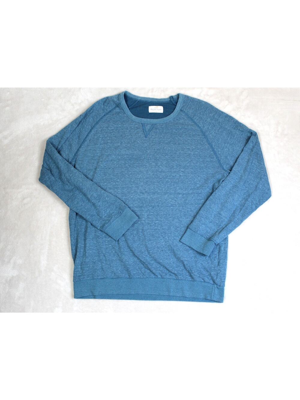 Marine Layer Sweatshirt Mens Large Blue Crewneck Casual Beach Coastal USA